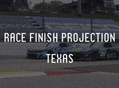 Statistical Cup Race Finish Projection: Texas