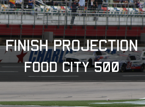 Statistical Cup Race Finish Projection: Bristol