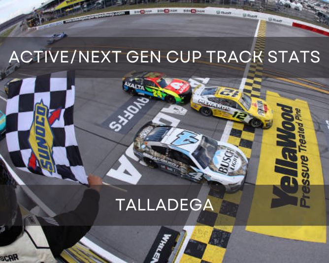 Active/Next Gen Cup Track Stats: Talladega