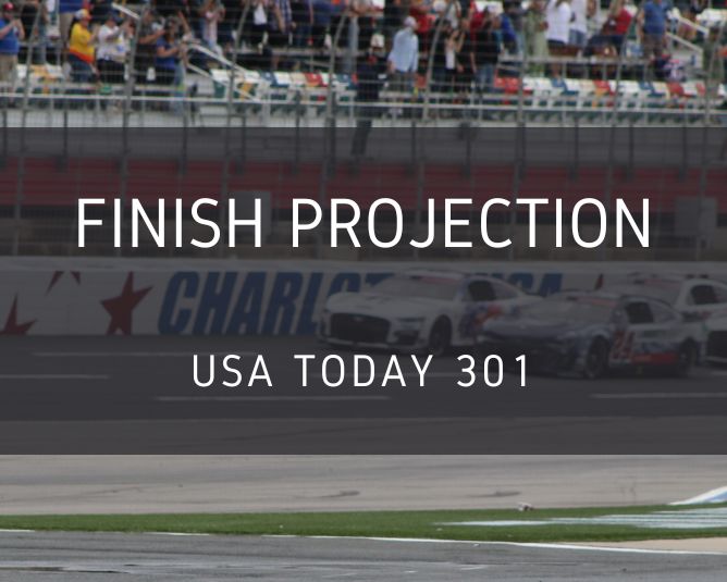 Statistical Cup Race Finish Projection: New Hampshire