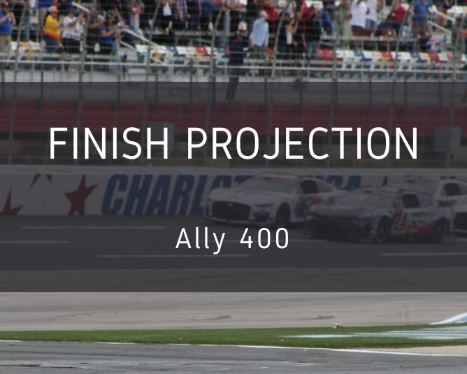 Statistical Cup Race Finish Projection: Nashville