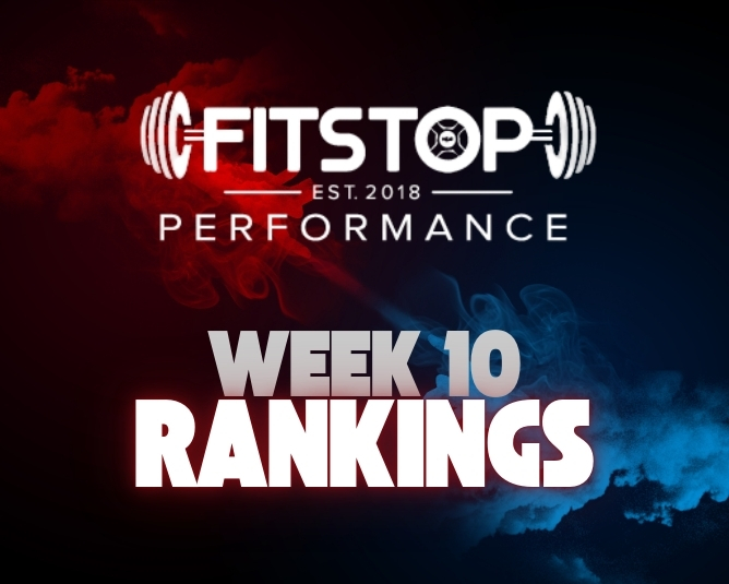 FitStop Performance 2025 Week 10 Power Rankings