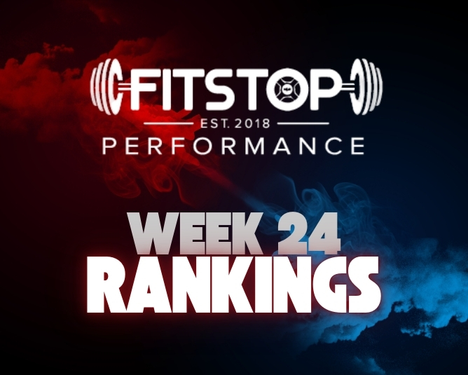 FitStop Performance 2025 Week 24 Power Rankings