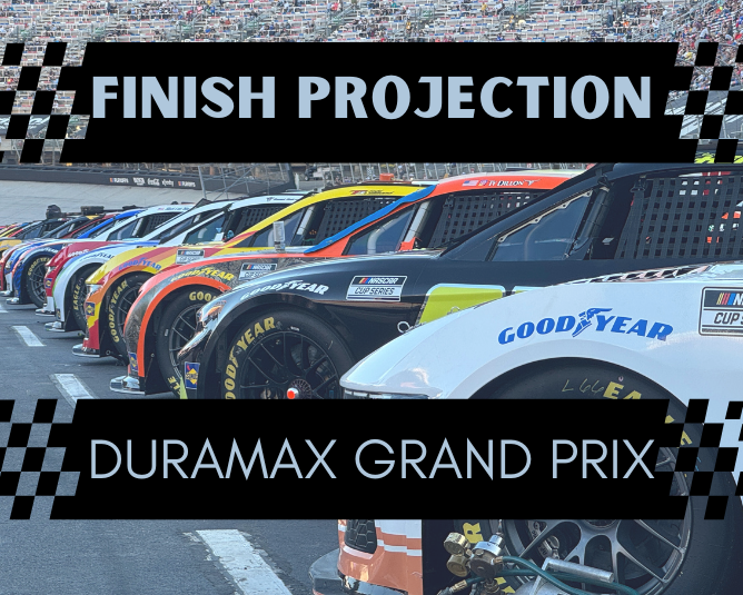 Statistical Cup Race Finish Projection: COTA
