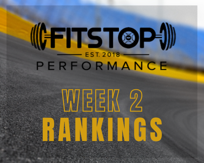 FitStop Performance 2026 Week 2 Power Rankings