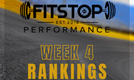 FitStop Performance 2026 Week 4 Power Rankings