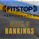 FitStop Performance 2026 Week 5 Power Rankings