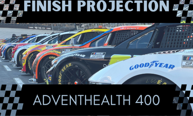 Statistical Cup Race Finish Projection: Kansas